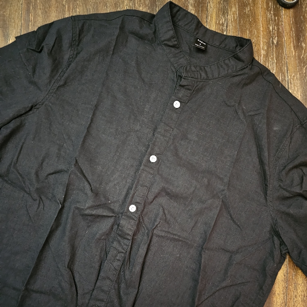 Black button up